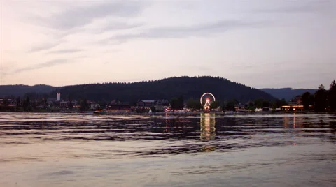Lake side shot of titisee Stock Footage 40428149