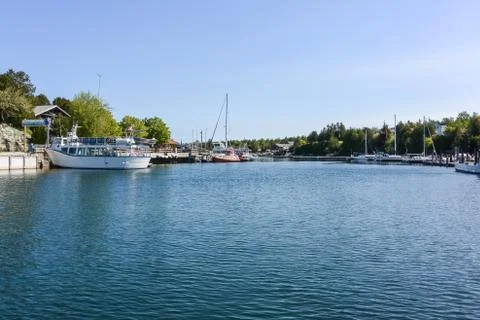 Lake side view during the summer Stock Photos