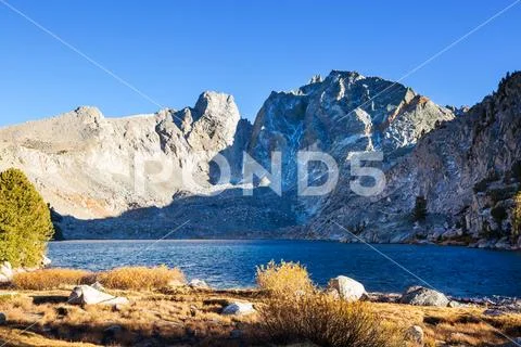 Lake in Sierra Nevada Stock Photos