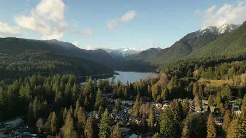 Lake &amp; Snow Mountain Video stock 233234049