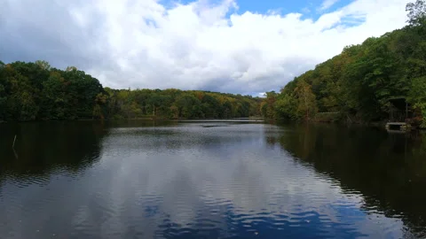 Lake Solitude Time-lapse in New Jersey 動画素材 201372522