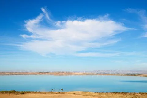 Lake in Spain 스톡 사진