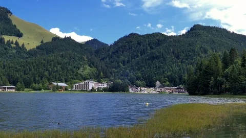 Lake Spitzingsee, Bavaria Stock Footage 80025271