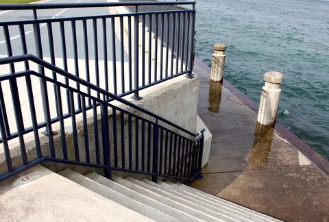 Lake Steps Foto stock