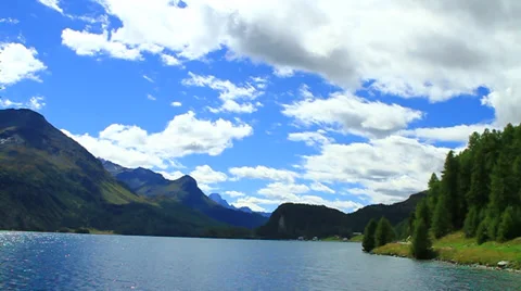 Lake St.Moritz, Engadin, Switzerland Stock Footage 30367109