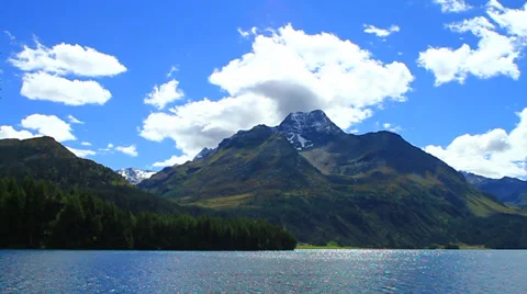 Lake St.Moritz, Engadin, Switzerland Stock Footage 30367111