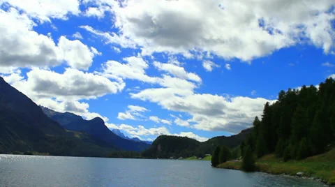 Lake St.Moritz, Engadin, Switzerland Stock-Footage 30485988