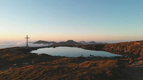 Lake summit 2 Stock Footage 96152062