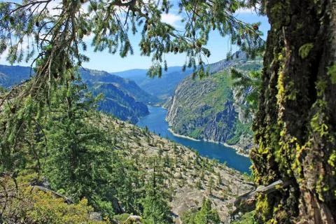 Lake at summit Stock Photos