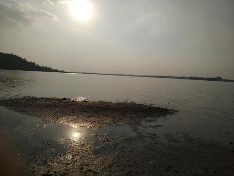 Lake sun 写真素材