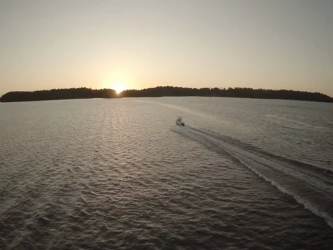 Lake Sunset 01 Stockbeeldmateriaal 77612818