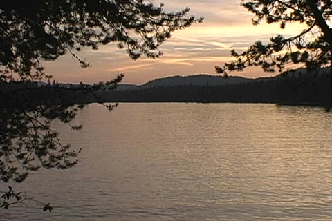 Lake Sunset 02 Stock Footage 100574