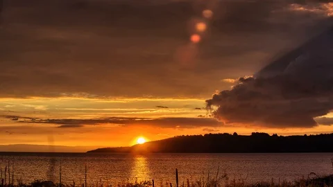 Lake Sunset 4k Time Lapse Footage Stock Footage 108345109