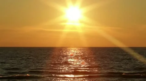 Lake Sunset Stock Footage 22778662