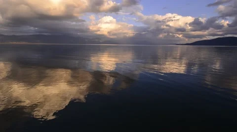 Lake Sunset Stock Footage 41798038