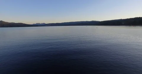 Lake At Sunset Stock Footage 90729750