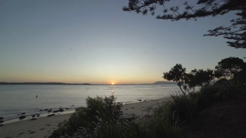 Lake Sunset Stock Footage 182262460