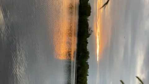 LAKE AT SUNSET 스톡 동영상 231176486