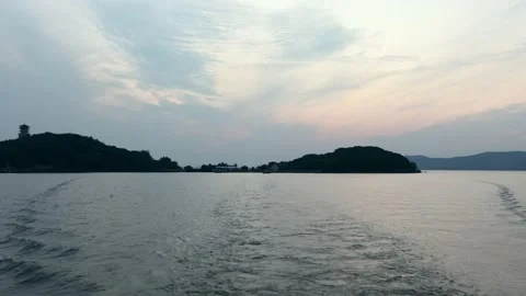 Lake at sunset Stock Footage 236202449