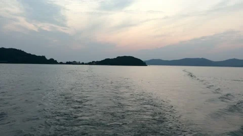 Lake at sunset Stock Footage 236203365