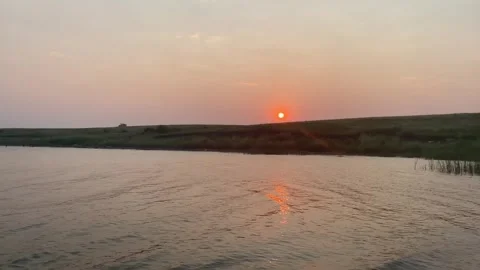Lake Sunset Video stock 285588393