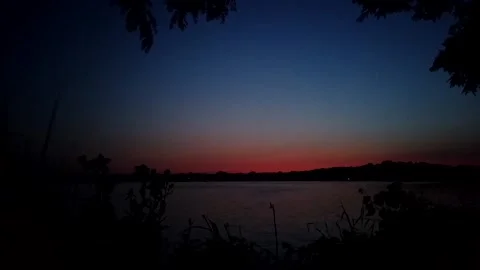 Lake Sunset | Hyperlapse | Wisconsin Stock Footage 197923767