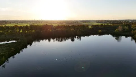 LAKE SUNSET NL 4K Stock Photos