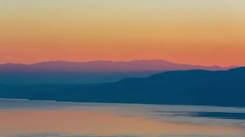 Lake Sunset Reflections Stock Footage 31741061