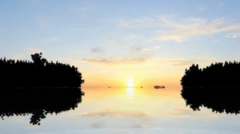 Lake sunset sunrise Stock-Footage 35127041