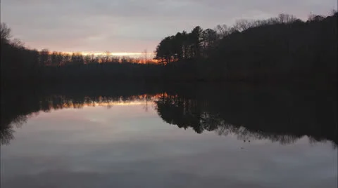 Lake Sunset Time Lapse Stock Footage 23166034