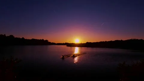 Lake sunset time-lapse Video stock 131850062