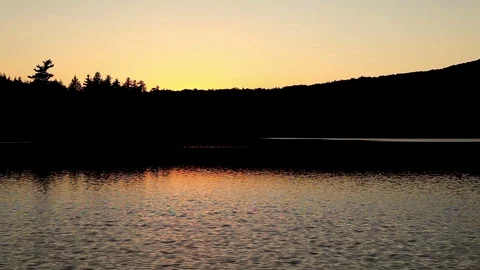 Lake Sunset wtih Mountains 스톡 동영상 89408821