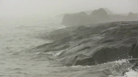 Lake Superior Waves Stock Footage 737284