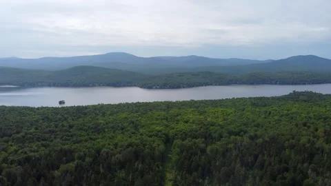 Lake Surrounded By Mountains Stock Footage 306317914