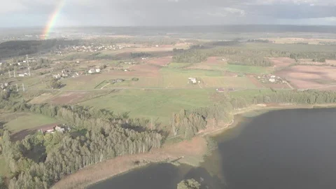 Lake surrounded by nature Video stock 101663744