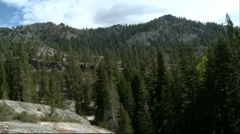 Lake Tahoe-Mountain Trees Stock Footage 2361789