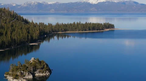 Lake Tahoe, top view Stock Footage 66317460