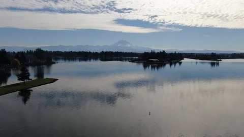 Lake Taps Mountains Stock Footage 105247402