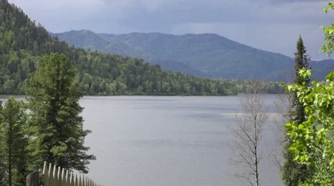 Lake Teletskoye Stock Footage 50826855