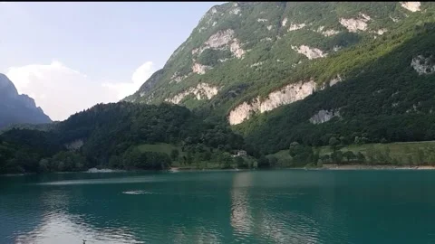Lake Tenno Italy 1 Stock Footage