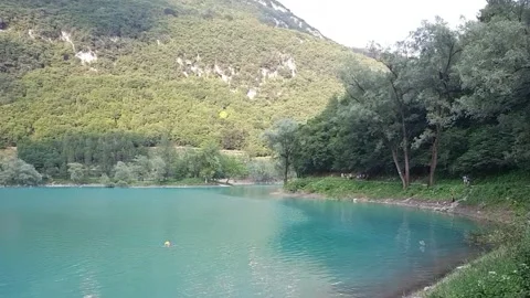 Lake Tenno Italy 2 Stock Footage