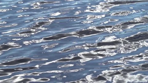 Lake texture with cloud reflexion in slowmotion 02 Video stock 77969720