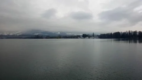 Lake Thun boat trip Stock Footage 247036266