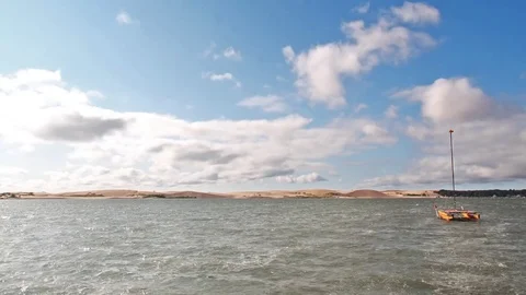 Lake Timelapse with Clouds Stock Footage 77934456