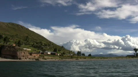 Lake Titicaca, Peru 库存影片 373540