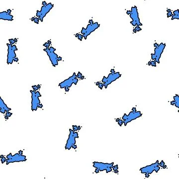 Lake titicaca vector seamless pattern Stock Illustration