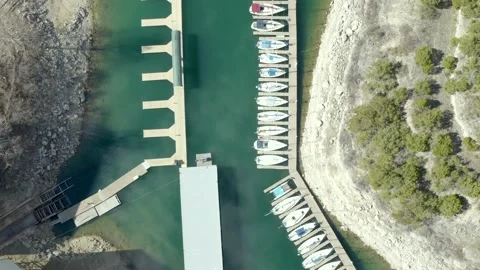 Lake Travis Dock Video stock 147164518