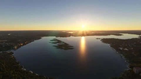 Lake Travis Sunset Video stock 161610628