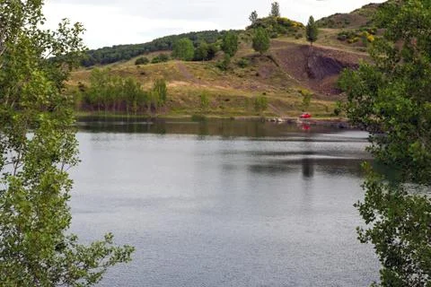 Lake with trees 스톡 사진