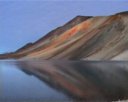 Lake in the tundra Video stock 1091291